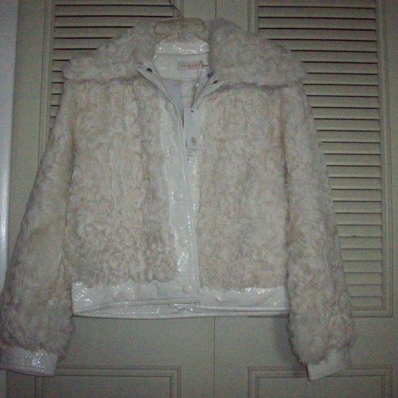 NWT Tory Burch Camilla Genuine Shearling Fur Jacke - Picture 3 of 7